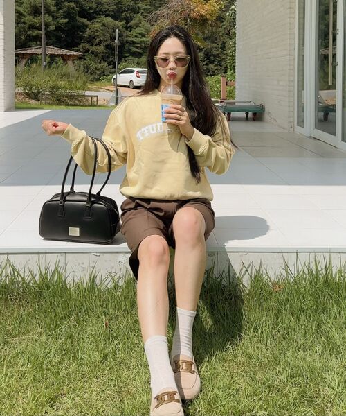 TTUDEMENT（トュードメント）の「ESSENTIAL LOGO SWEATSHIRT BUTTER（スウェット・レディース・その他・FREE）」の9枚目の写真