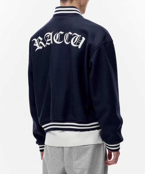 TAKEASY(テイクイージー)の「ウールクロップバシティジャケット(ライトネイビー)(スタジャン・メンズ・その他・SMALL/MEDIUM/LARGE)」の4枚目の写真
