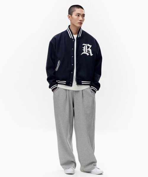 TAKEASY(テイクイージー)の「ウールクロップバシティジャケット(ライトネイビー)(スタジャン・メンズ・その他・SMALL/MEDIUM/LARGE)」の5枚目の写真