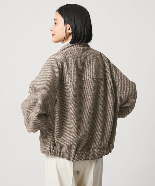 A DAY IN THE LIFE UNITED ARROWS(アデイインザライフユナイテッドアローズ)の「スライバー スタンドブルゾン <A DAY IN THE LIFE>(ブルゾン・レディース・モカ/ネイビー/グレー系・FREE)」の5枚目の写真