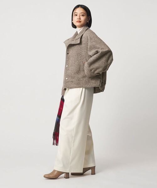 A DAY IN THE LIFE UNITED ARROWS(アデイインザライフユナイテッドアローズ)の「スライバー スタンドブルゾン <A DAY IN THE LIFE>(ブルゾン・レディース・モカ/ネイビー/グレー系・FREE)」の7枚目の写真