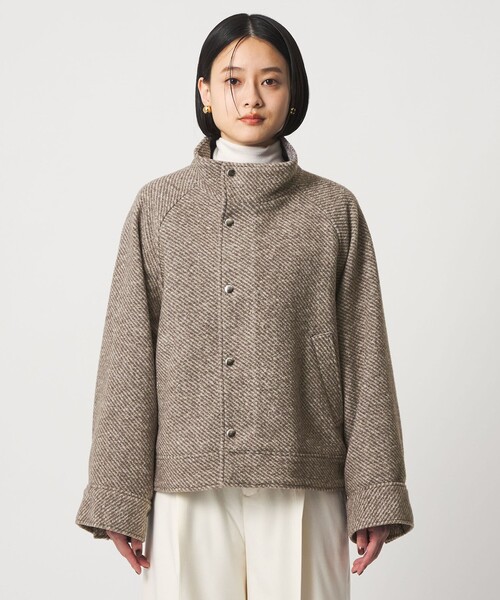 A DAY IN THE LIFE UNITED ARROWS(アデイインザライフユナイテッドアローズ)の「スライバー スタンドブルゾン <A DAY IN THE LIFE>(ブルゾン・レディース・モカ/ネイビー/グレー系・FREE)」の8枚目の写真