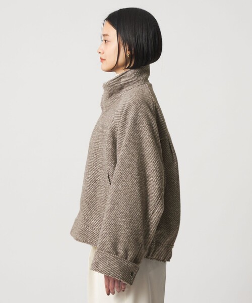 A DAY IN THE LIFE UNITED ARROWS(アデイインザライフユナイテッドアローズ)の「スライバー スタンドブルゾン <A DAY IN THE LIFE>(ブルゾン・レディース・モカ/ネイビー/グレー系・FREE)」の9枚目の写真