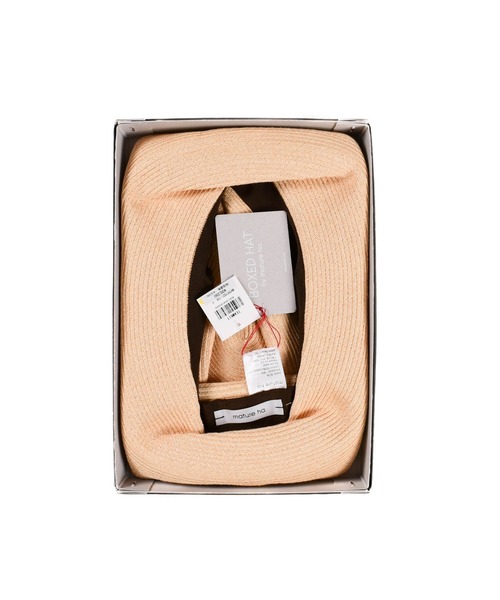 mature ha.（マチュア）の「【KS】【mature ha./マチュアーハ】グログラン リボン ペーパーブレード ボックスハット mbox-101（ハット・レディース・ブラウン/ホワイト・FREE）」の10枚目の写真