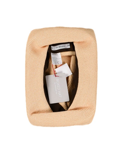 mature ha.（マチュア）の「【KS】【mature ha./マチュアーハ】グログラン リボン ペーパーブレード ボックスハット mbox-101（ハット・レディース・ブラウン/ホワイト・FREE）」の7枚目の写真