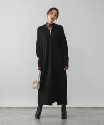 GLOBAL WORK | ハーフZIPアゼニットワンピース/579499(ワンピース)