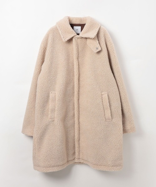 BAYFLOW(ベイフロー)の「【EF(エフ)】ボアバルコート(MEN)(ステンカラーコート・メンズ・ダークグレー/オフホワイト・MEDIUM/LARGE)」の12枚目の写真