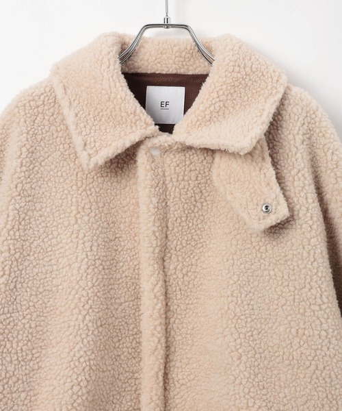 BAYFLOW(ベイフロー)の「【EF(エフ)】ボアバルコート(MEN)(ステンカラーコート・メンズ・ダークグレー/オフホワイト・MEDIUM/LARGE)」の17枚目の写真