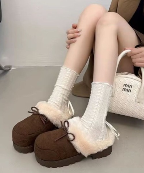 mebole(メボレ)の「厚底ボアスリッポン(スリッポン・レディース・ブラウン/ベージュ/キャメル・MEDIUM/SMALL/LARGE)」の11枚目の写真