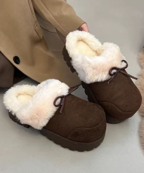 mebole(メボレ)の「厚底ボアスリッポン(スリッポン・レディース・ブラウン/ベージュ/キャメル・MEDIUM/SMALL/LARGE)」の20枚目の写真