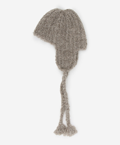 KIJIMA TAKAYUKI | POODLE FUR EAR BEANIE WOMEN（ニットキャップ