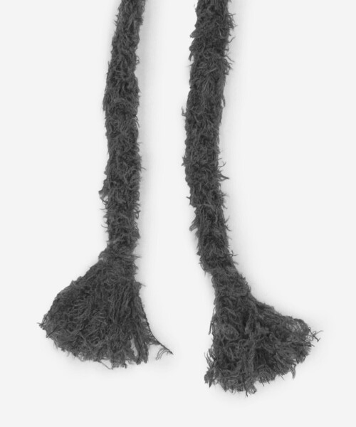 KIJIMA TAKAYUKI（キジマ　タカユキ）の「KIJIMA TAKAYUKI | POODLE FUR EAR BEANIE WOMEN（ニットキャップ/ビーニー・レディース・ダークグレー/ライトブラウン・F）」の5枚目の写真