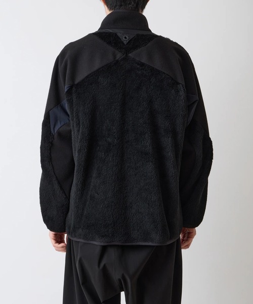 WHITE MOUNTAINEERING(ホワイトマウンテニアリング)の「【White Mountaineering/ホワイトマウンテニアリング】FLEECE BLOUSON(ブルゾン・メンズ・ブラック・1/2/3)」の3枚目の写真