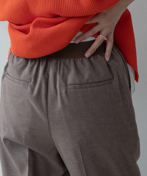 GALLEST(ギャレスト)の「Comfy SET UP|イージーテーパードパンツ【セットアップ対応/通勤/カセット服】(その他パンツ・レディース・ダークグレー/ブラウン系/ブラック・34/36/38/40)」の22枚目の写真