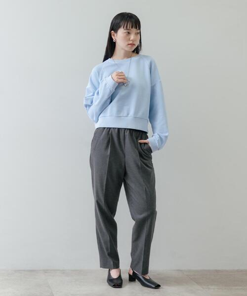 GALLEST(ギャレスト)の「Comfy SET UP|イージーテーパードパンツ【セットアップ対応/通勤/カセット服】(その他パンツ・レディース・ダークグレー/ブラウン系/ブラック・34/36/38/40)」の13枚目の写真