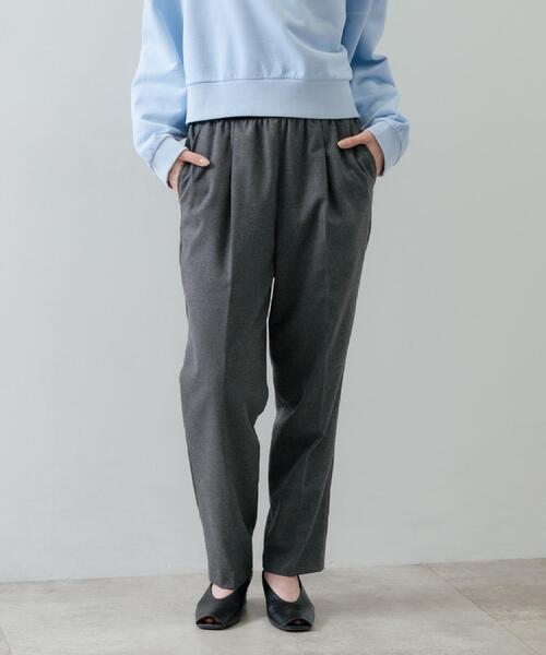 GALLEST(ギャレスト)の「Comfy SET UP|イージーテーパードパンツ【セットアップ対応/通勤/カセット服】(その他パンツ・レディース・ダークグレー/ブラウン系/ブラック・34/36/38/40)」の16枚目の写真