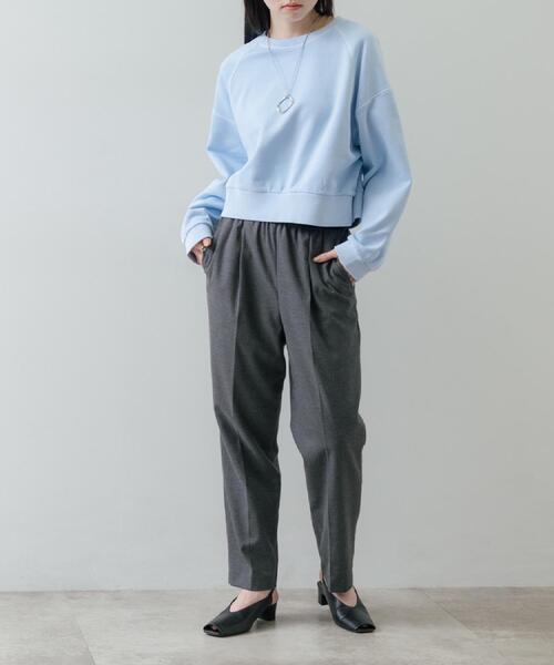 GALLEST(ギャレスト)の「Comfy SET UP|イージーテーパードパンツ【セットアップ対応/通勤/カセット服】(その他パンツ・レディース・ダークグレー/ブラウン系/ブラック・34/36/38/40)」の4枚目の写真