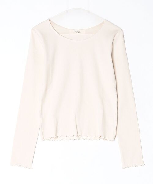 ROSE BUD(ローズバッド)の「(mag.by c)LAYERED RIB TOP(Tシャツ/カットソー・レディース・ホワイト/ブラウン・ONE SIZE)」の20枚目の写真