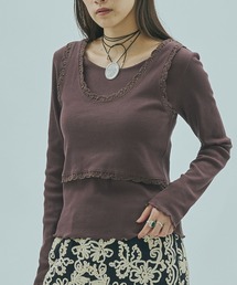 (mag.by c)LAYERED RIB TOP