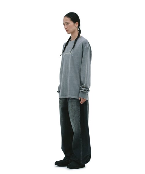 DEFGARMENTS(デフグラメンツ)の「【DEFGARMENTS】LIGHTNING LONG SLEEVE(Tシャツ/カットソー・レディース・チャコールグレー/グレー/アイボリー・LARGE/MEDIUM)」の5枚目の写真