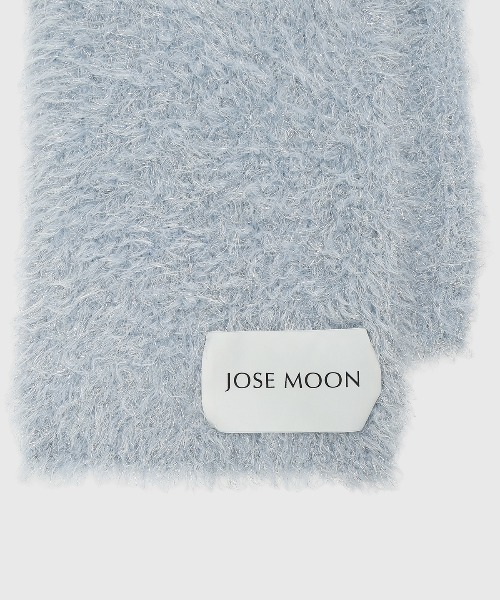 JOSE MOON(ジョゼムーン)の「LAME KNIT SCARF/ラメニットスカーフ(ストール/ショール・レディース・ブラック/サックスブルー/ホワイト・FREE)」の10枚目の写真