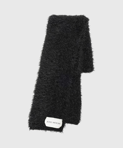 JOSE MOON(ジョゼムーン)の「LAME KNIT SCARF/ラメニットスカーフ(ストール/ショール・レディース・ブラック/サックスブルー/ホワイト・FREE)」の8枚目の写真