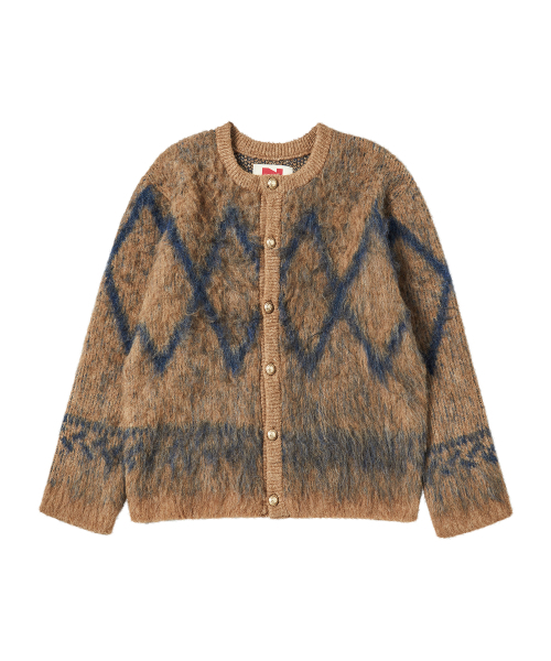 Beyond Closet（-）の「[COLLECTION LINE] ラックスボタンヘアリーラウンドカーディガンブラウン（カーディガン/ボレロ・メンズ・その他・MEDIUM/LARGE）」の7枚目の写真