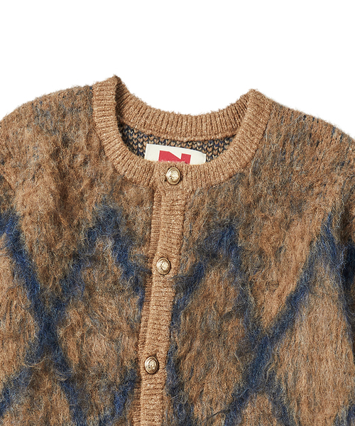 Beyond Closet（-）の「[COLLECTION LINE] ラックスボタンヘアリーラウンドカーディガンブラウン（カーディガン/ボレロ・メンズ・その他・MEDIUM/LARGE）」の5枚目の写真