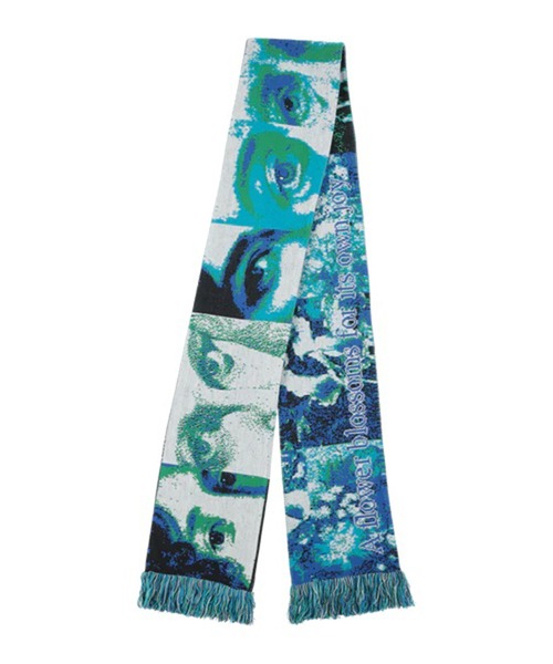 MONTMARTRE NEW YORK（モンマルトルニューヨーク）の「【Montmartre New York/モンマルトルニューヨーク】 Blue Oeil Scarf（マフラー・メンズ・ブルー系その他6・FREE）」の2枚目の写真