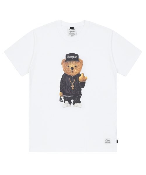 STIGMA(スティグマ)の「COMPTON BEAR T-SHIRTS WHITE(Tシャツ/カットソー・メンズ・その他・LARGE/MEDIUM/SMALL/X-LARGE)」の1枚目の写真