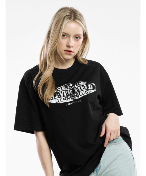 CLEVER FIELD(クレバーフィールド)の「ヴィンテージシグネチャーポイント半袖Tシャツ_ブラック(Tシャツ/カットソー・メンズ・その他・LARGE/MEDIUM/X-LARGE)」の4枚目の写真