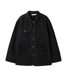 AREUBAN（アルバン）の「フレンチマンダリンカラーカバーオールジャケット_ノワールブラック（その他アウター）」