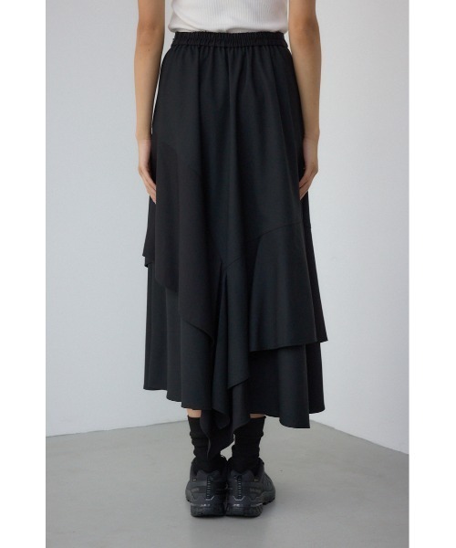 AZUL by moussy（アズールバイマウジー）の「【PLUS】レイヤードスカート（スカート・レディース・ブラック/グレー・MEDIUM/SMALL）」の6枚目の写真