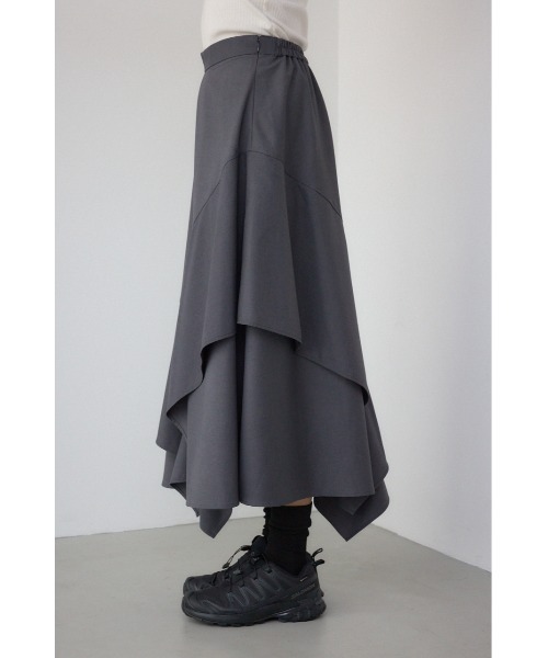 AZUL by moussy（アズールバイマウジー）の「【PLUS】レイヤードスカート（スカート・レディース・ブラック/グレー・MEDIUM/SMALL）」の15枚目の写真