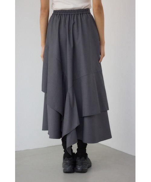 AZUL by moussy（アズールバイマウジー）の「【PLUS】レイヤードスカート（スカート・レディース・ブラック/グレー・MEDIUM/SMALL）」の17枚目の写真