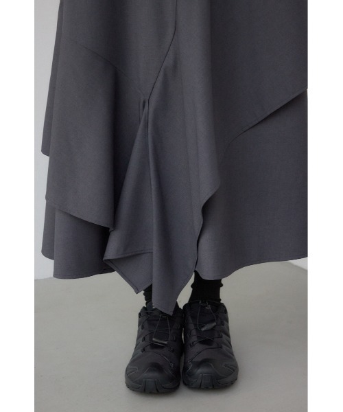 AZUL by moussy（アズールバイマウジー）の「【PLUS】レイヤードスカート（スカート・レディース・ブラック/グレー・MEDIUM/SMALL）」の21枚目の写真
