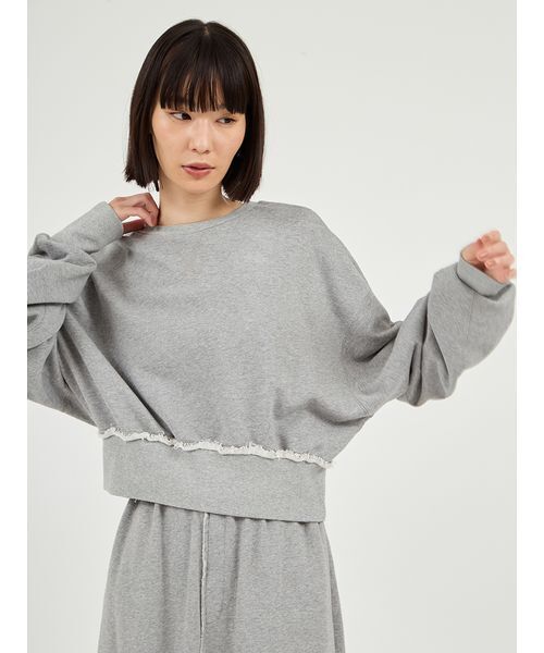 emmi（エミ）の「スウェットプルオーバー（スウェット・レディース・ライム/ダークネイビー/グレー・F）」の14枚目の写真