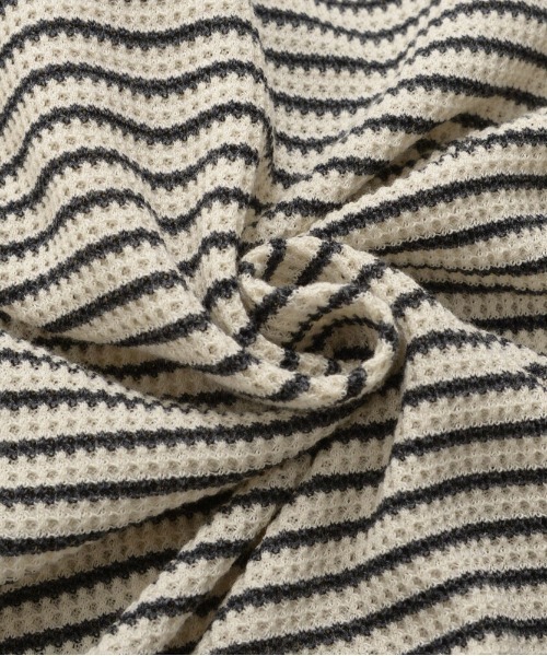 JEMORGAN(ジェーイーモーガン)の「『JEMORGAN LONG JOHNS/ジェーイーモーガンロングジョーンズ』CVCワッフルフルボーダーZIPパーカー【+】(パーカー・メンズ・ネイビー/ナチュラル・XL/L/M)」の20枚目の写真