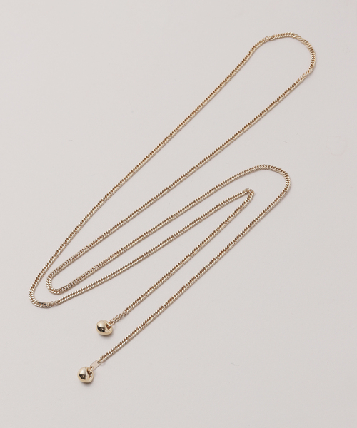 JOURNAL STANDARD relume（ジャーナルスタンダード　レリューム）の「《WEB・一部店舗限定》【relume×Oyama】チェーン ロングネックレス（ネックレス・レディース・ゴールド・FREE）」の7枚目の写真