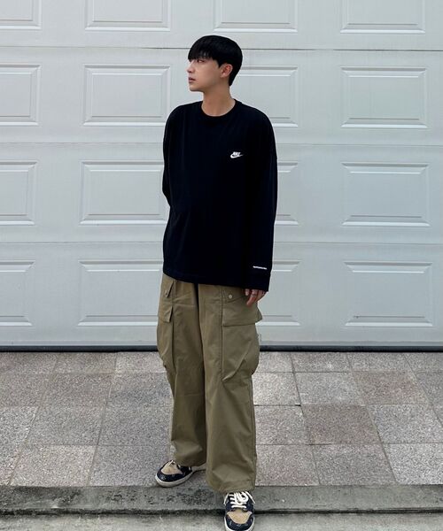 ECORR(エコル)の「ワイドビッグポケットバンディングパンツ_ベージュ(その他パンツ・メンズ・その他・3(XL)/1(M)/2(L))」の7枚目の写真