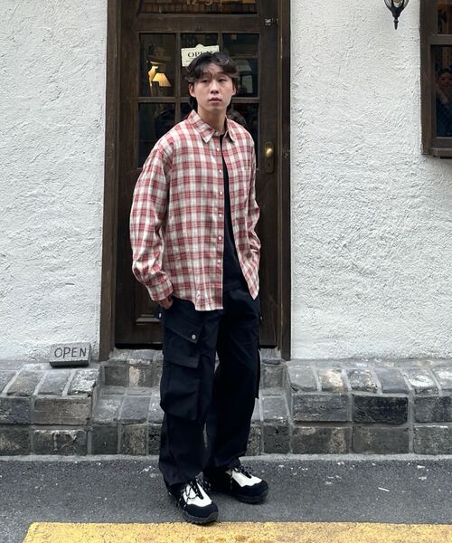 ECORR(エコル)の「ワイドビッグポケットバンディングパンツ_ベージュ(その他パンツ・メンズ・その他・3(XL)/1(M)/2(L))」の8枚目の写真