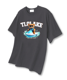 ジェットスキーベア 半袖Tシャツ ダークグレー