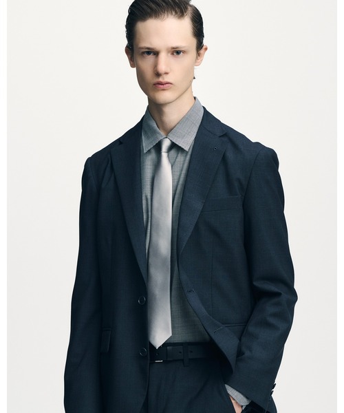 SOPHNET.(ソフネット)の「SILK NECKTIE(ネクタイ・メンズ・シルバー/ブラック・FREE)」の3枚目の写真