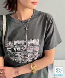 【接触冷感機能付き】ただのTシャツじゃ、終わらない。フィルムネガフォトプリント×ラクガキ刺繍Tシャツ(半袖)