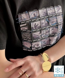 【接触冷感機能付き】ただのTシャツじゃ、終わらない。フィルムネガフォトプリント×ラクガキ刺繍Tシャツ(半袖)