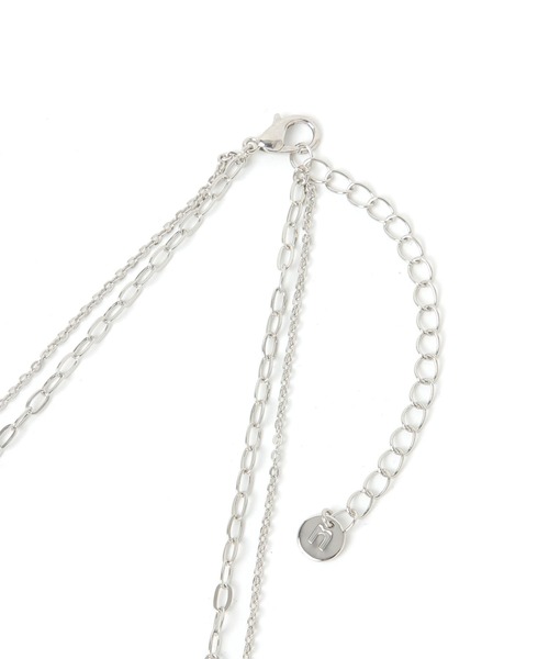 niko and...（ニコアンド）の「三日月2連ネックレス（ネックレス・レディース・イエロー/グレー・0）」の4枚目の写真