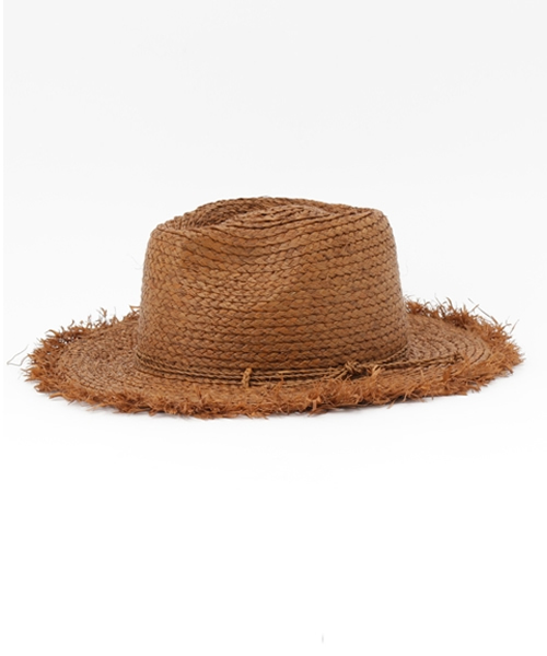 Ray BEAMS（レイビームス）の「Ray BEAMS / ラフィアフリンジ HAT（ハット・レディース・ナチュラル/ブラウン・ONE SIZE）」の2枚目の写真