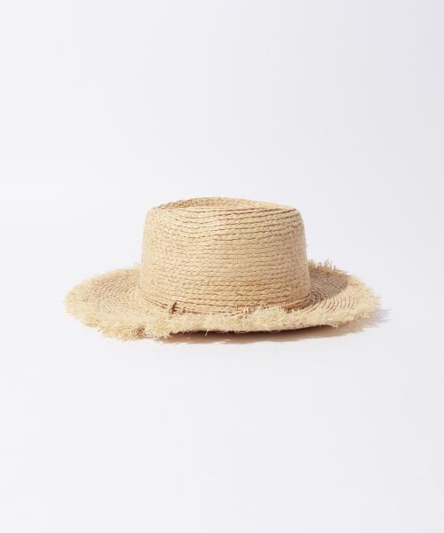 Ray BEAMS（レイビームス）の「Ray BEAMS / ラフィアフリンジ HAT（ハット・レディース・ナチュラル/ブラウン・ONE SIZE）」の5枚目の写真