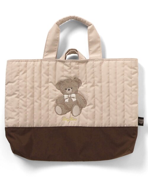 apres les cours（アプレレクール）の「tiny bear レッスントート（トートバッグ・キッズ・ベージュ・FREE）」の6枚目の写真