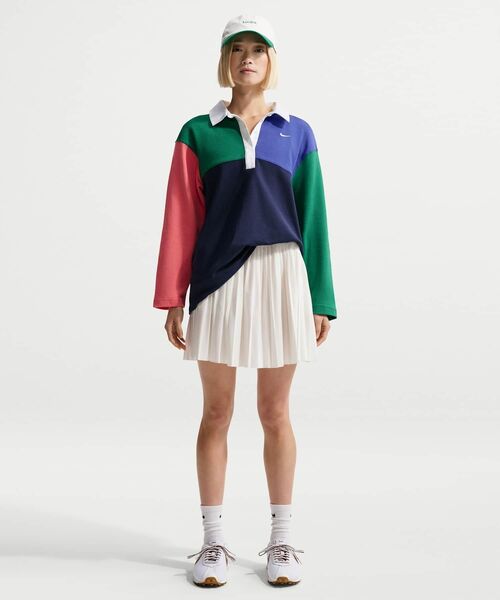 NIKE（ナイキ）の「ナイキ スポーツウェア ウィメンズ オーバーサイズド ロングスリーブ ポロ / Nike Sportswear Women's Oversized Long-Sleeve Polo IF0358-365 Malachite（ポロシャツ・レディース・グリーン系その他2・L/M/S/XS/XL）」の18枚目の写真